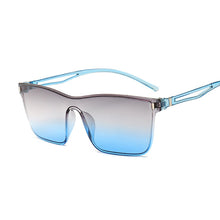 Load image into Gallery viewer, One-piece Cat Eye Sunglasses Women Gradient Lens Retro Mirror Rimless Sun Glasses Female Vintage Travel Eyewear UV400