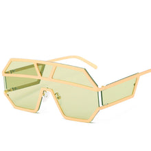 Load image into Gallery viewer, One pieces Oversized Sunglasses Women Brand Designer 2023 Female Oversized Sun Glasses Women Clear Shade Square Sunglasses