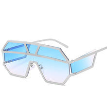Load image into Gallery viewer, One pieces Oversized Sunglasses Women Brand Designer 2023 Female Oversized Sun Glasses Women Clear Shade Square Sunglasses