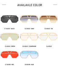 Load image into Gallery viewer, One pieces Oversized Sunglasses Women Brand Designer 2023 Female Oversized Sun Glasses Women Clear Shade Square Sunglasses