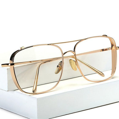 Montature per occhiali in lega ottica Donna Uomo Montature per occhiali trasparenti oversize Montature per occhiali Miopia Occhiali per uomo donna 