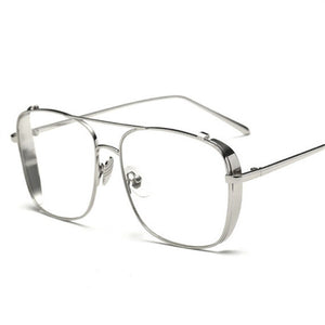 Optical  Alloy Glasses Frame Women Men Oversized Transparent Eyeglasses Frames Myopia Glasses Male Female Eyewear