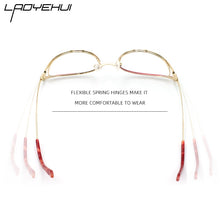 Load image into Gallery viewer, Optical Anti Blue Light Glasses Frames Women Prescription Glass Myopia Cat Eye Metal Fake Round Glasses Women&#39;s Eyewear UV400
