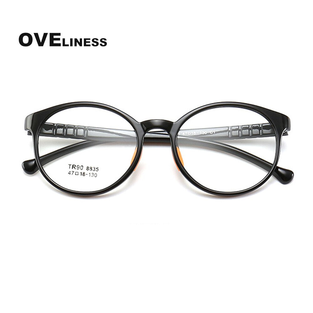 Optical Children Glasses Frame for Boys Girls TR90 Protective Solid Kids Eyeglasses Eywear Myopia Prescription glasses Spectacle