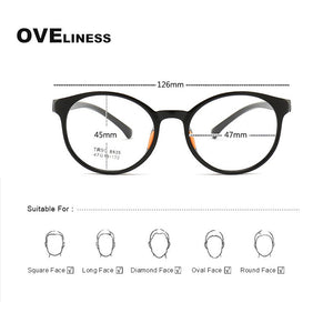Optical Children Glasses Frame for Boys Girls TR90 Protective Solid Kids Eyeglasses Eywear Myopia Prescription glasses Spectacle