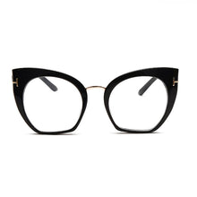 Carica l&#39;immagine nel visualizzatore di Gallery, Optical Classic Frame Square Eyeglasses Women  Cat Eye Glasses Frames  Retro Clear Myopia Frame Lady UV400