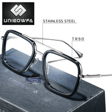 Load image into Gallery viewer, Optical Computer Glasses Men Frame Anti Blue Light Blocking Prescription Eyeglasses Frame Myopia Clear Gaming Spectacles Frame