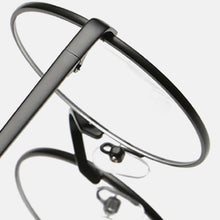 Load image into Gallery viewer, Optical Eyeglasses Anti Blue Light Eyeglasses Classic Round Metal Frame Glasses Clear Lens Eye Glasses Plain Mirror Spectacle