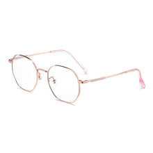Load image into Gallery viewer, Optical Eyewears Super Light Full Rim Metal Frame Glasses Anti-Blue Light Round Lenses For Man and Woman