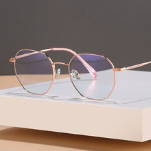 Load image into Gallery viewer, Optical Eyewears Super Light Full Rim Metal Frame Glasses Anti-Blue Light Round Lenses For Man and Woman