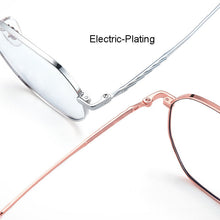 Load image into Gallery viewer, Optical Eyewears Super Light Full Rim Metal Frame Glasses Anti-Blue Light Round Lenses For Man and Woman