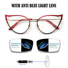 Load image into Gallery viewer, Optical Fashionable Women&#39;s Prescription Glasses Luxury Brand Fake Glasses Cat Eye Female Round Eyeglasses With Frame YINSQER