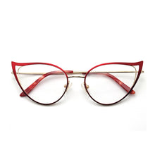 Load image into Gallery viewer, Optical Fashionable Women&#39;s Prescription Glasses Luxury Brand Fake Glasses Cat Eye Female Round Eyeglasses With Frame YINSQER