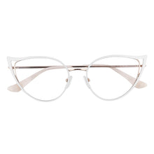 Load image into Gallery viewer, Optical Fashionable Women&#39;s Prescription Glasses Luxury Brand Fake Glasses Cat Eye Female Round Eyeglasses With Frame YINSQER