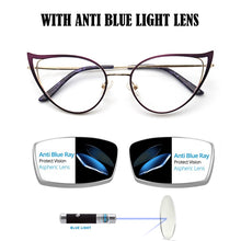 Load image into Gallery viewer, Optical Fashionable Women&#39;s Prescription Glasses Luxury Brand Fake Glasses Cat Eye Female Round Eyeglasses With Frame YINSQER