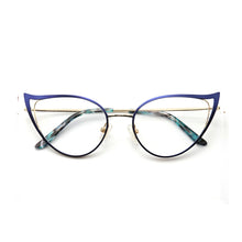 Load image into Gallery viewer, Optical Fashionable Women&#39;s Prescription Glasses Luxury Brand Fake Glasses Cat Eye Female Round Eyeglasses With Frame YINSQER