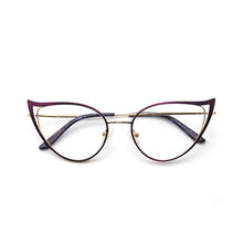 Load image into Gallery viewer, Optical Fashionable Women&#39;s Prescription Glasses Luxury Brand Fake Glasses Cat Eye Female Round Eyeglasses With Frame YINSQER