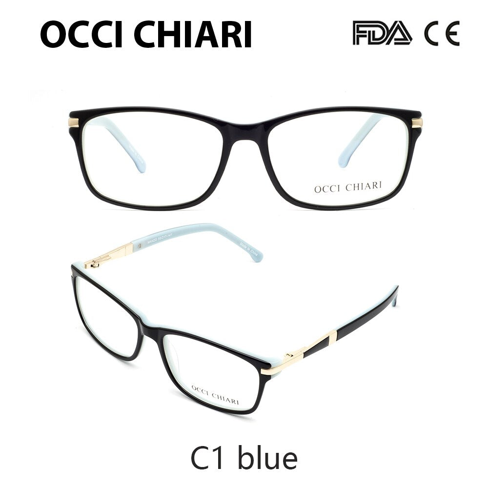 Optical Frame Women Vintage Blue Light Blocking Glasses 2023 Nerd Italy Designer Eyewear Medical Prescription Eyeglasse Frames