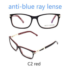 Load image into Gallery viewer, Optical Frame Women Vintage Blue Light Blocking Glasses 2023 Nerd Italy Designer Eyewear Medical Prescription Eyeglasse Frames