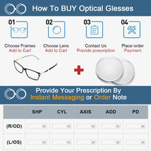 Load image into Gallery viewer, Optical Frame Women Vintage Blue Light Blocking Glasses 2023 Nerd Italy Designer Eyewear Medical Prescription Eyeglasse Frames