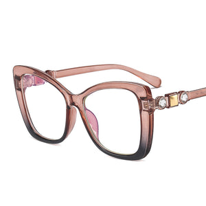 Optical Glasses Clear Square Prescription Eyeglasses Frames Ladies Women  Brand Designer Hyperopia Glasses Eyewear