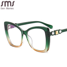Carica l&#39;immagine nel visualizzatore di Gallery, Optical Glasses Clear Square Prescription Eyeglasses Frames Ladies Women  Brand Designer Hyperopia Glasses Eyewear
