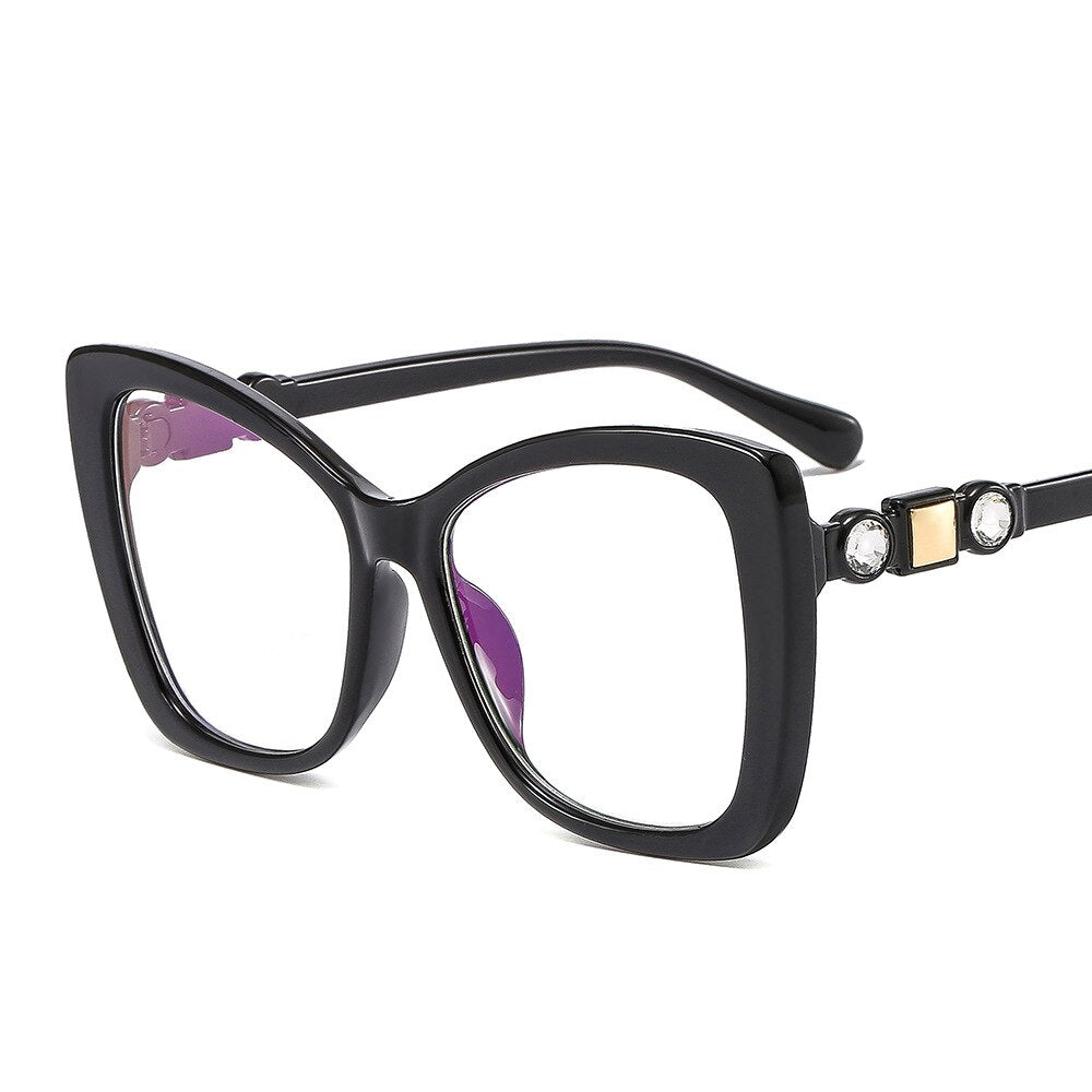Occhiali da vista Occhiali da vista quadrati trasparenti Montature per occhiali da donna Occhiali da vista per ipermetropia di marca da donna