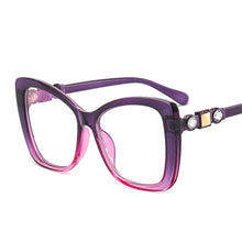 Carica l&#39;immagine nel visualizzatore di Gallery, Optical Glasses Clear Square Prescription Eyeglasses Frames Ladies Women  Brand Designer Hyperopia Glasses Eyewear