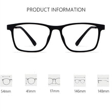Load image into Gallery viewer, Optical Glasses Frame Men Ultralight Pure Titanium Glasses Frame Women Transparent Square Big Frame Prescription Glasses HR3068