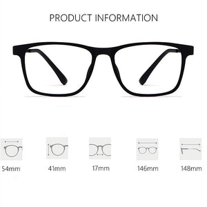 Optical Glasses Frame Men Ultralight Pure Titanium Glasses Frame Women Transparent Square Big Frame Prescription Glasses HR3068