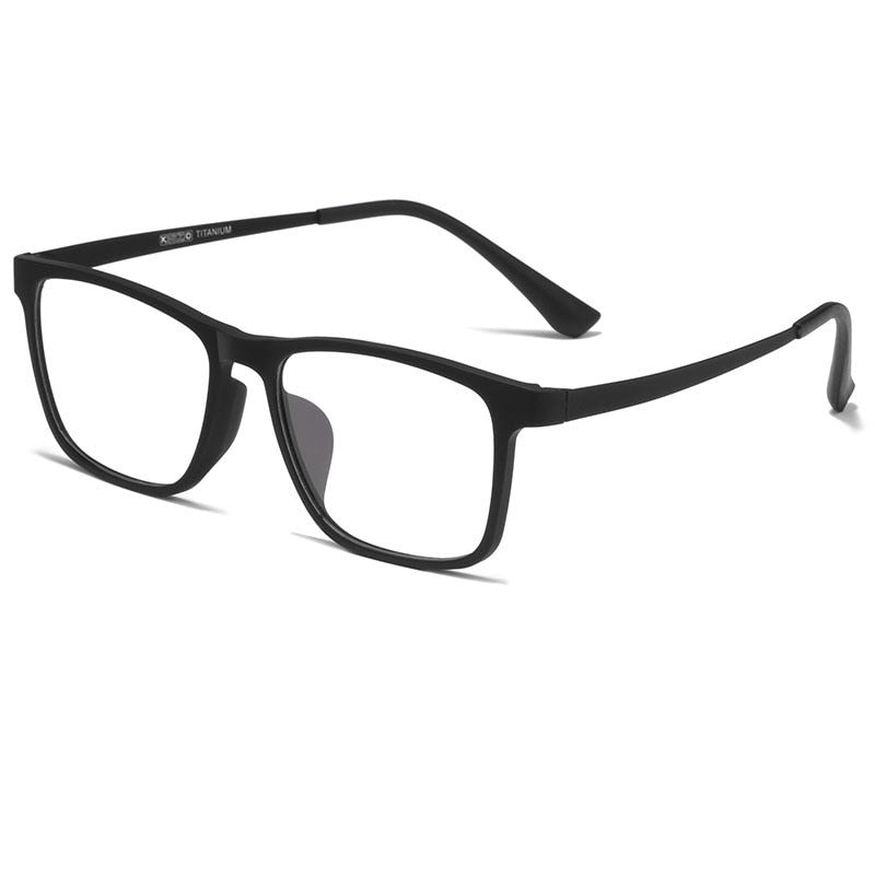 Optical Glasses Frame Men Ultralight Pure Titanium Glasses Frame Women Transparent Square Big Frame Prescription Glasses HR3068