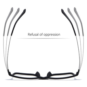 Optical Glasses Frame Men Ultralight Pure Titanium Glasses Frame Women Transparent Square Big Frame Prescription Glasses HR3068