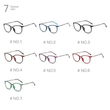 Load image into Gallery viewer, Optical Glasses Frame Women Light Metal Prescription Glasses Men Myopia Eye Glasses Round Eyeglasses Lentes Opticos Mujer