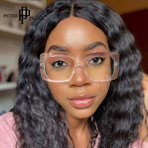 Optical Glasses Frames Women Square Transparent Lens Prescription Eyeglasses Frame Vintage Myopia Glasses Frames Men