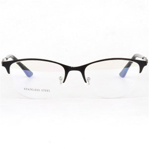 Optical Glasses Spectacle Frame Women Metal Half Frame Reading Glasses Customzied Lense Myopia Eyeglasses Prescription Glasses
