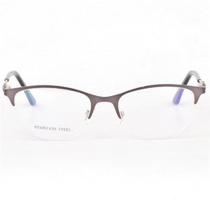 Optical Glasses Spectacle Frame Women Metal Half Frame Reading Glasses Customzied Lense Myopia Eyeglasses Prescription Glasses