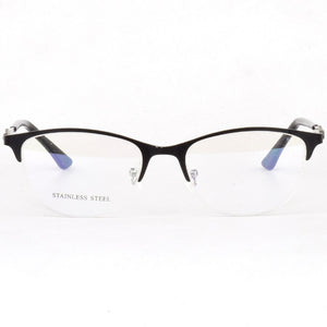 Optical Glasses Spectacle Frame Women Metal Half Frame Reading Glasses Customzied Lense Myopia Eyeglasses Prescription Glasses