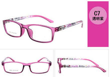 Load image into Gallery viewer, Optical Glasses frame For children boy girls Myopia eyeglasses frames with 0 degree lenses Plain mirror Points Kids Unisex 8804