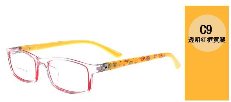 Optical Glasses frame For children boy girls Myopia eyeglasses frames with 0 degree lenses Plain mirror Points Kids Unisex 8804