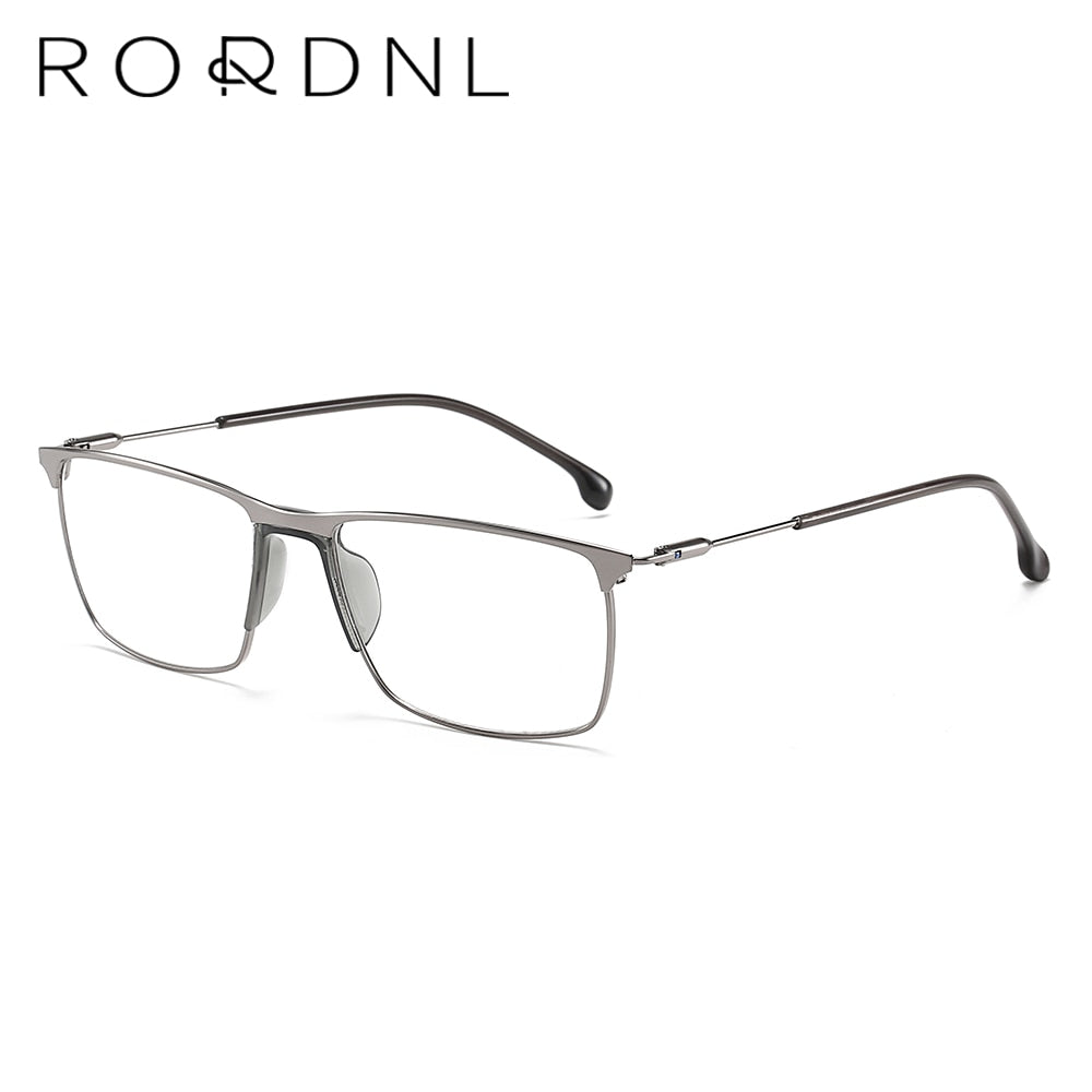 Optical Prescription Glasses Frame for Men Square Myopia Eyeglasses Frames Male Business Style Alloy Eyewear Frame Brand