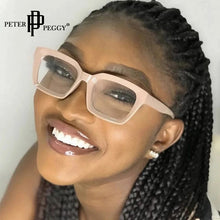 Load image into Gallery viewer, Optical Square Women Glasses Vintage Leopard Spectacles Frame Transparent Lens Prescription Eyeglasses Myopia Eyewear Frames