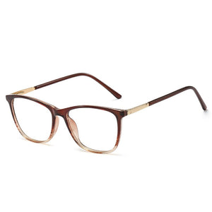 Optical Square Women's Computer Glasses Transparent Blue Light Eyeglass Retro Prescription Glasses Frame For Women Grade Eyewear