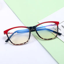 Load image into Gallery viewer, Optical Square Women&#39;s Computer Glasses Transparent Blue Light Eyeglass Retro Prescription Glasses Frame For Women Grade Eyewear