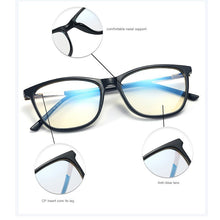 Load image into Gallery viewer, Optical Square Women&#39;s Computer Glasses Transparent Blue Light Eyeglass Retro Prescription Glasses Frame For Women Grade Eyewear