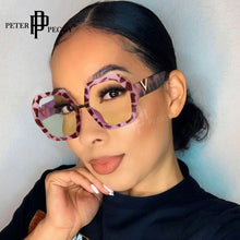 Carica l&#39;immagine nel visualizzatore di Gallery, Occhiali ottici trasparenti da donna Grandi occhiali da vista Montatura leopardata Montature da vista per miopia Occhiali da donna