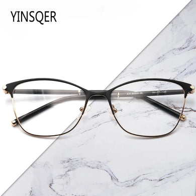 Optical Women's Eyeglasses Frames Men's Prescription Glasses For Sight Computer Hyperopia Myopia Reading Square Eyewear YINSQER