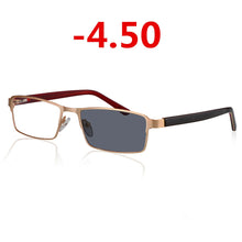 Carica l&#39;immagine nel visualizzatore di Gallery, Optics Myopia Sunglasses Pochromic Finished Men Women Myopia Eyeglasses Frame with color lens Sun glasses Myopia Eyewear