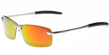 Load image into Gallery viewer, Orange Mens UV400 Polarized Sunglasses Sports Driving Mirrored Sunglasses Rimless Metal Glasses Eyewear 3043DM