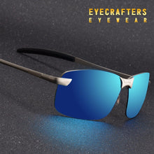 Load image into Gallery viewer, Orange Mens UV400 Polarized Sunglasses Sports Driving Mirrored Sunglasses Rimless Metal Glasses Eyewear 3043DM