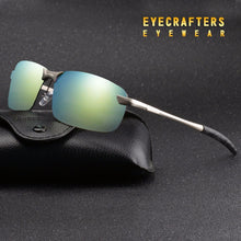 Load image into Gallery viewer, Orange Mens UV400 Polarized Sunglasses Sports Driving Mirrored Sunglasses Rimless Metal Glasses Eyewear 3043DM